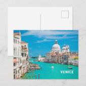 Venetië, historische architectuurgebouwen van Ital Briefkaart (Voorkant / Achterkant)