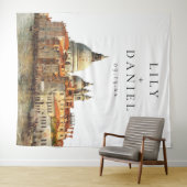 Venetië Huwelijksfotobackdrop Wandkleed (In Situ (horizontaal))