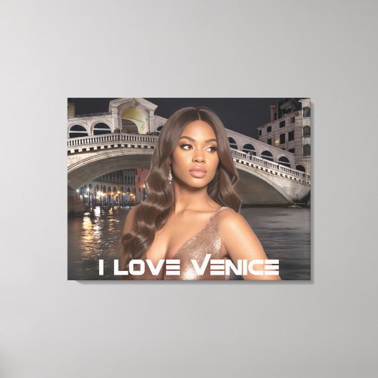 VENETIE - IK HOU VAN VENETIE CANVAS AFDRUK (Voorkant)