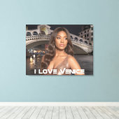 VENETIE - IK HOU VAN VENETIE CANVAS AFDRUK (Insitu (Houten vloer))