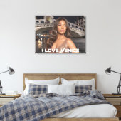 VENETIE - IK HOU VAN VENETIE CANVAS AFDRUK (Insitu (Slaapkamer))