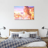 VENETIE - IK HOU VAN VENETIE - CANVAS AFDRUK (Insitu (Slaapkamer))