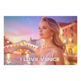VENETIE - IK HOU VAN VENETIE - PERFECT POSTER
