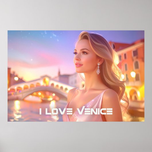 VENETIE - IK HOU VAN VENETIE - POSTER (Voorkant)