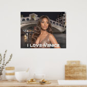VENETIE - IK HOU VAN VENETIE POSTER (Keuken)