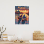 Venetië Illustratie Poster (Keuken)