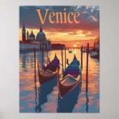 Venetië Illustratie Poster (Voorkant)