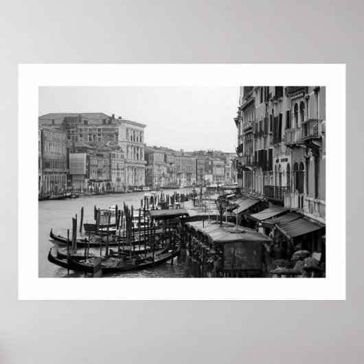 Venetië in B&W Poster (Voorkant)