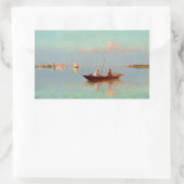 Venetië in de lagune rechthoekige sticker (Tas)