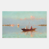 Venetië in de lagune rechthoekige sticker (Voorkant)