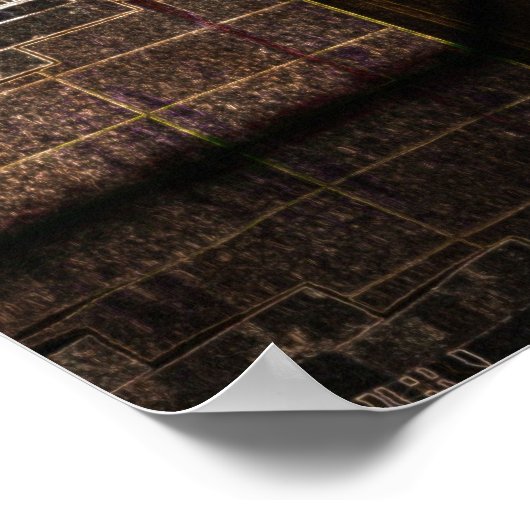 Venetië in Neon Poster (Hoek)