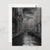 Venetië in zwart-wit briefkaart (Voorkant / Achterkant)