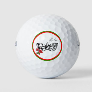 *~* Venetië Italiaans Italië Venetiaans Masker Roo Golfballen