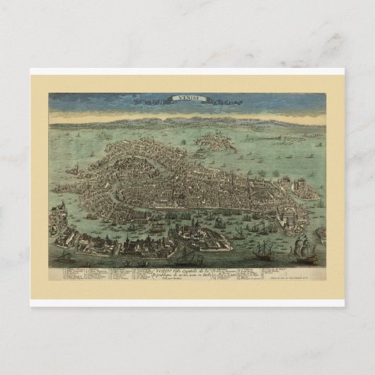 Venetië Italië 1798 Briefkaart (Voorkant)