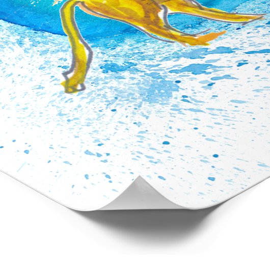 Venetië Italië Afbeelding met hoofdkanaalland Poster (Hoek)