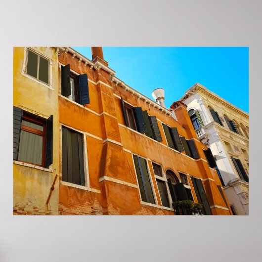 Venetië Italië Architectuur in woningen Poster (Voorkant)