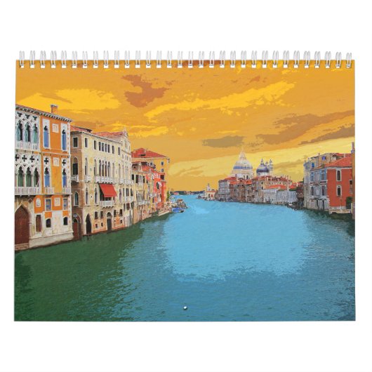 Venetië Italië Architectuur waterweg #13 Kalender (Hoes)