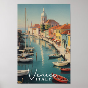 Venetië Italië Beroemde Vintage Travel Place Poster