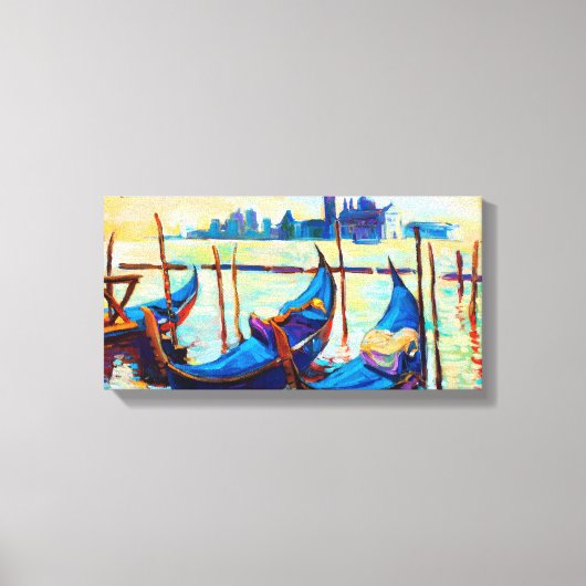 Venetië, Italië bij zonsondergang Canvas Afdruk (Voorkant)