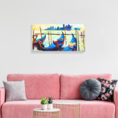Venetië, Italië bij zonsondergang Canvas Afdruk (Insitu (Woonkamer))