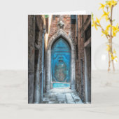 Venetië, Italië Blank Foto Wenskaart Kaart (Gele Bloem)