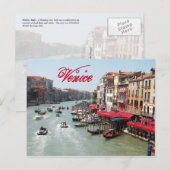 Venetië, Italië Briefkaart (Voorkant / Achterkant)