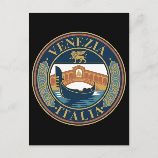 Venetië Italië Briefkaart (Voorkant)