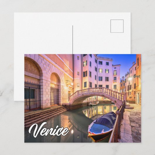 Venetië, Italië Briefkaart (Voorkant / Achterkant)