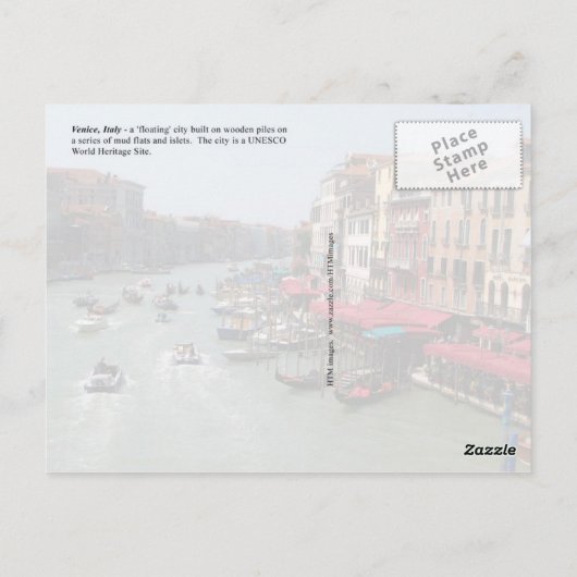 Venetië, Italië Briefkaart (Achterkant)