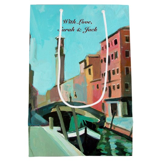 Venetië, Italië | Campo San Barnaba Medium Cadeauzakje (Achterkant)