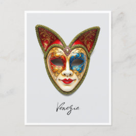 Venetië Italië Carnaval Gatto Masquerade Masker Briefkaart