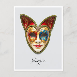 Venetië Italië Carnaval Gatto Masquerade Masker Briefkaart