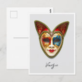 Venetië Italië Carnaval Gatto Masquerade Masker Briefkaart (Voorkant / Achterkant)