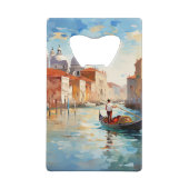 Venetië, Italië Creditkaart Flessenopener (Achterkant)