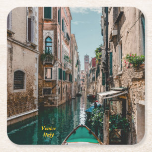 Venetië Italië De drijvende stad Kartonnen Onderzetters