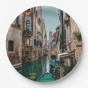 Venetië Italië De drijvende stad Papieren Bordje
