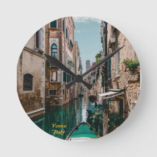 Venetië Italië De Drijvende Stad Ronde Klok