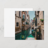 Venetië Italië De drijvende stad Save The Date (Voorkant / Achterkant)