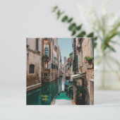 Venetië Italië De drijvende stad Save The Date (Staand voorkant)