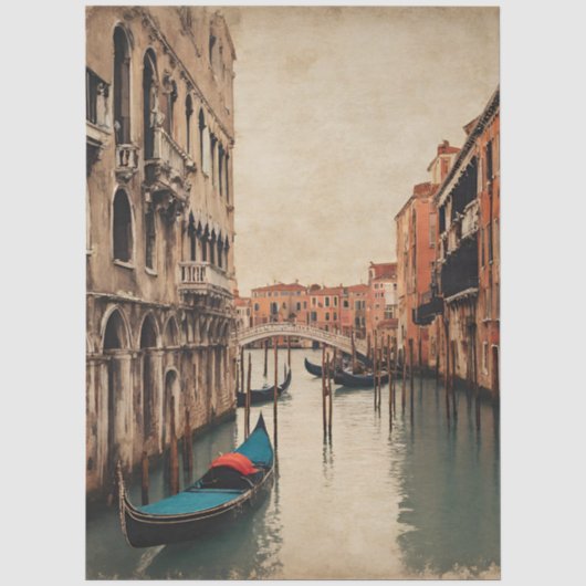 Venetië Italië Decoupage Tissuepapier (Voorkant)