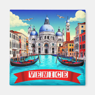 Venetië Italië Emmer Lijst Avontuur Herinnering Magneet