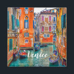Venetië Italië Europa Reizen Italia Magneet<br><div class="desc">Een eenvoudig afbeelding van Venetië, Italië en een aangepaste tekst.</div>