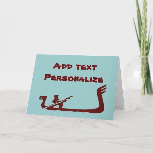 Venetië Italië Gondel Party Uitnodigen (Voorkant)