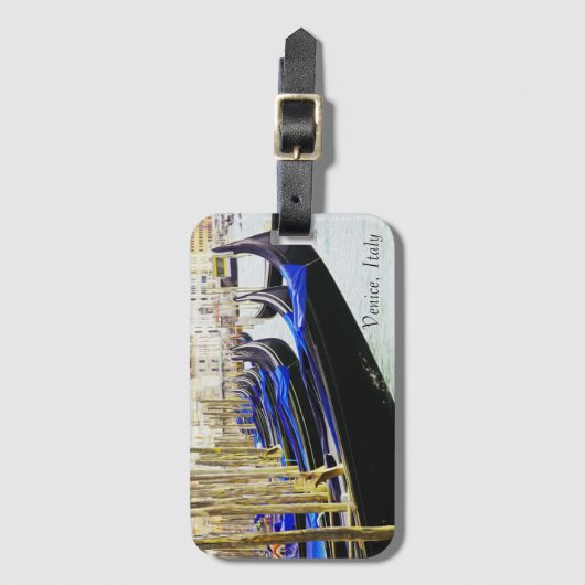 Venetië, Italië gondels in een Bagagelabel (Voorkant (verticaal))