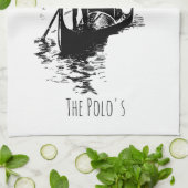 Venetië Italië Gondola aangepaste keukenhanddoek (Gevouwen)