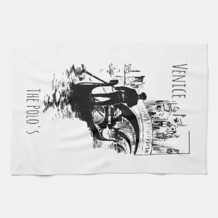 Venetië Italië Gondola aangepaste keukenhanddoek