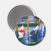 Venetië Italië Gondola Art Magnet (Voorkant / Achterkant)