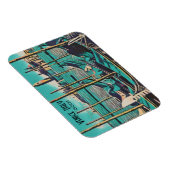 Venetië Italië Gondola Art, Woorden en Datum aanpa Magneet (Rechterzijde)