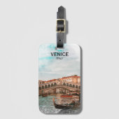 Venetië Italië Gondola City Canal Uitzicht Bagagelabel (Voorkant (verticaal))