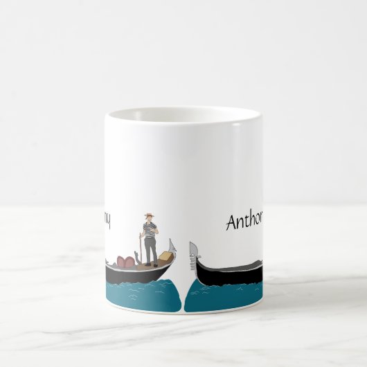 Venetië, Italië Gondola en Gondolier gepersonalise Koffiemok (Center)